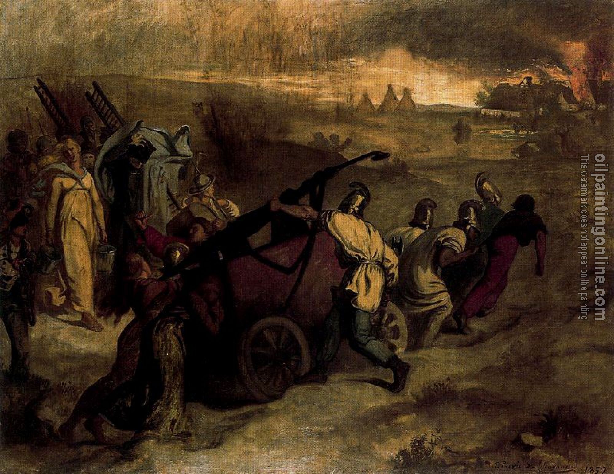 Pierre-Cecile Puvis de Chavannes - The Village Firemen